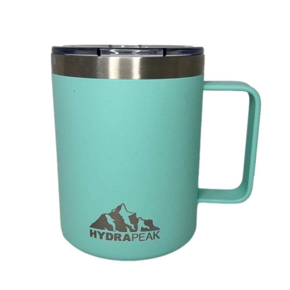 HydraPeak Teal Coloured  Insulated Lidded Travel Mug 14oz